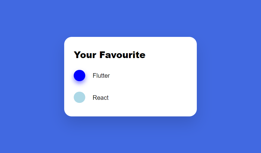radio button in css