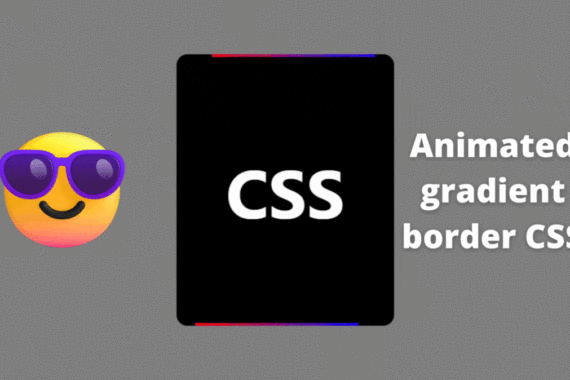 Animated gradient border CSS
