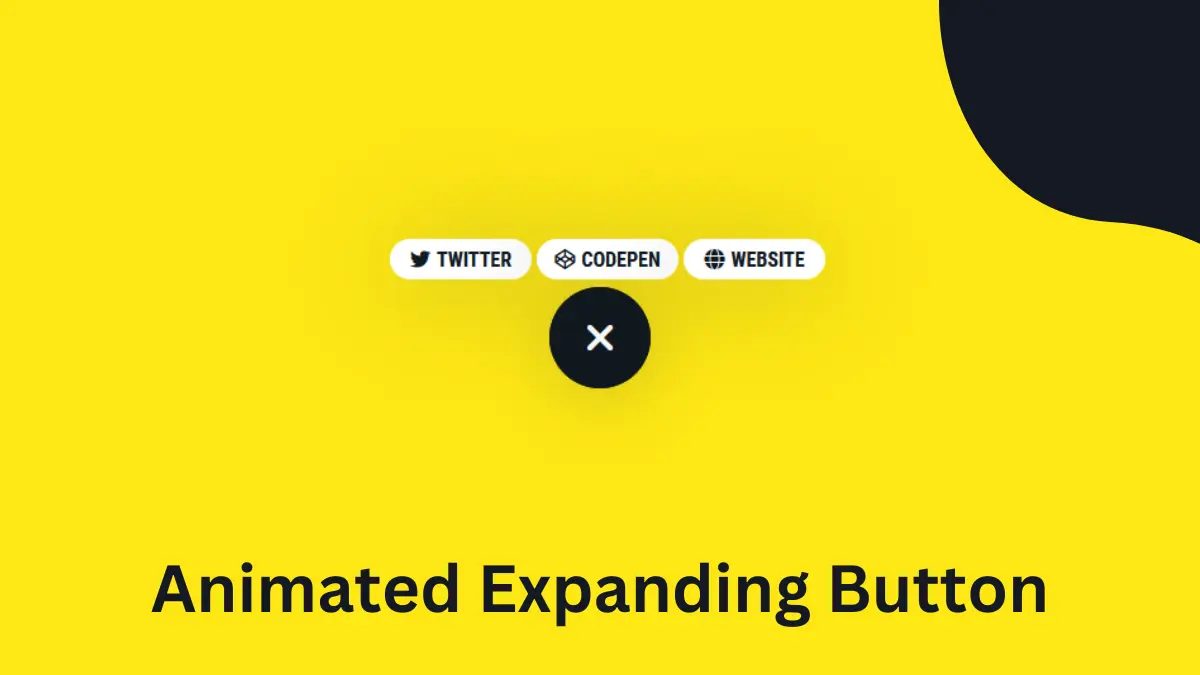 Animated Expanding Button