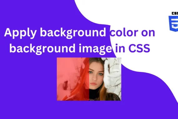 Apply background color on background image in CSS